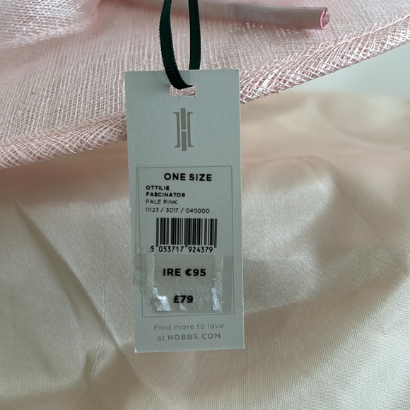Hobbs London light pink Ottilie Fascinator NWT - Picture 5 of 6